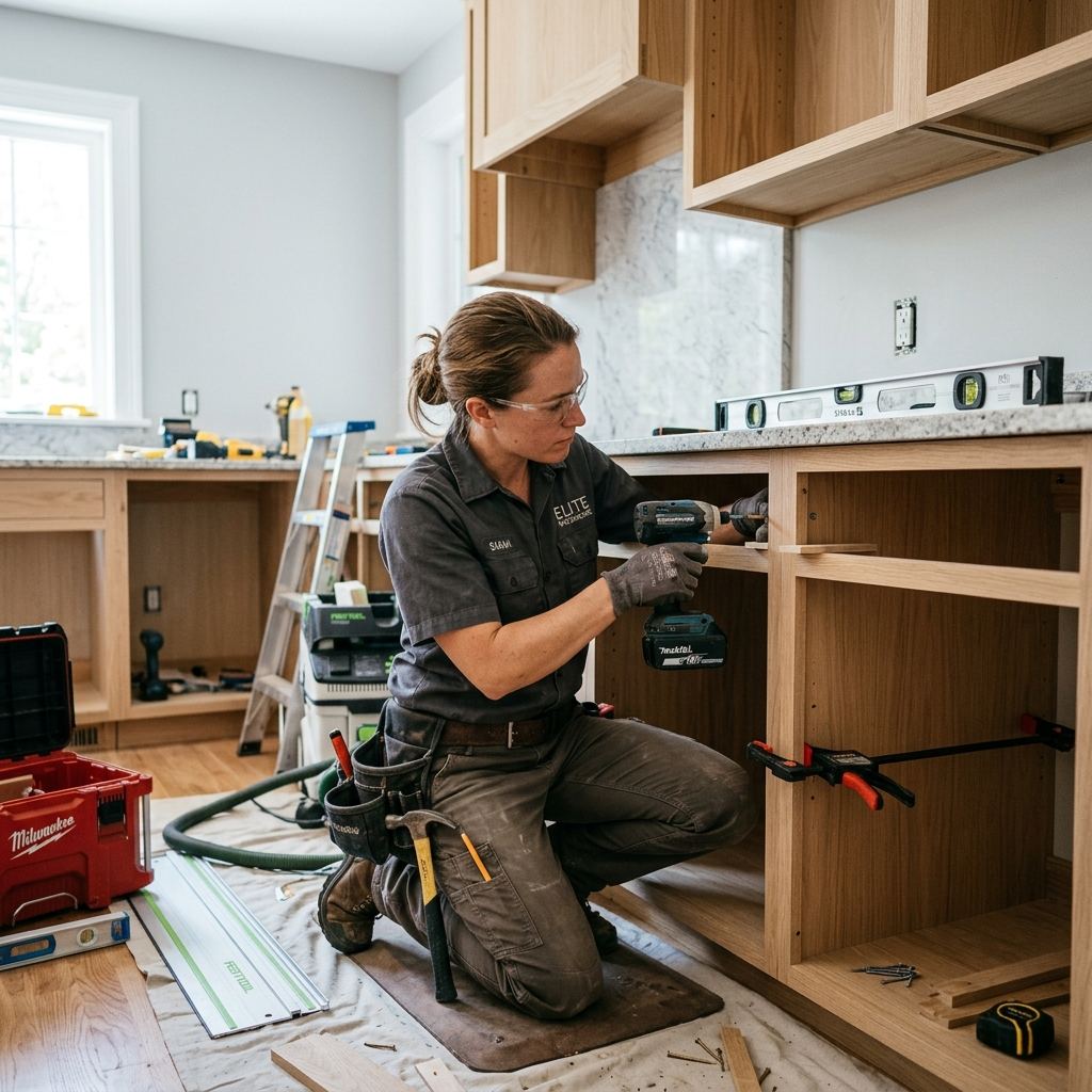 Mueble a medida diseñado, fabricado e instalado en una vivienda de Alcañiz